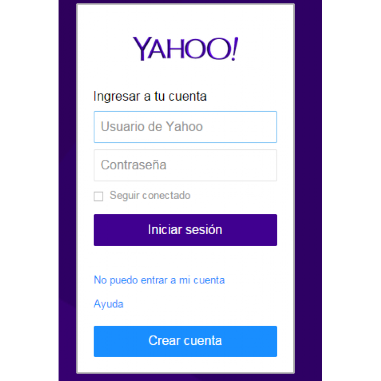 Yahoo ya no utilizar nuestra contrasea habitual